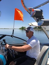 Skier Down Flag Holder -