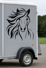 Horse Box Vinyl Decal – Large Horse Trailer Graphic Sticker 55cm x 65cm