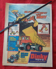 DINKY TOYS MUIR HILL LOADER LAND ROVER BREAKDOWN  1973 ORIGINAL VINTAGE ADVERT