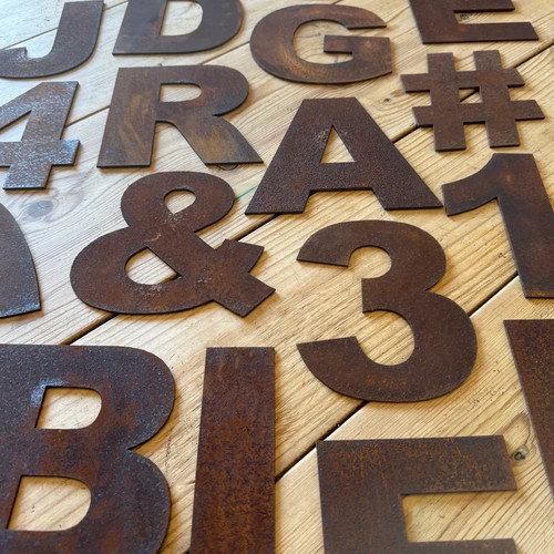 Inch industrial letters - inch,