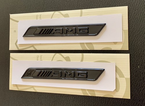 Amg gloss black side decal - amg,