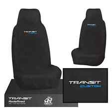 Fits Ford Transit Custom Van Heavy Duty Driver Seat Covers 100% Waterproof Black