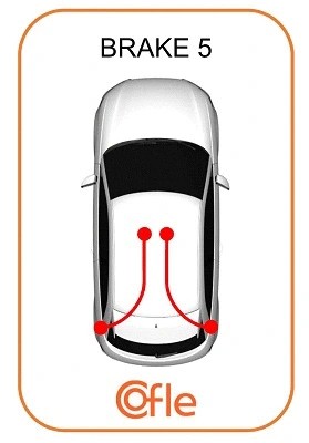 Right cable pull parking - cable, brake