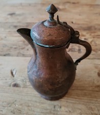 Antique Old Bedouin Arabic Dallah Copper Coffee Pot