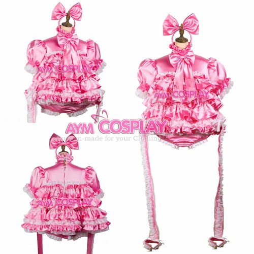 Hot pink satin sissy - hot,