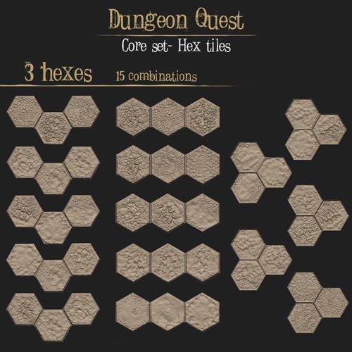 Hex dungeon tiles - dungeon,
