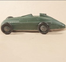 VINTAGE TIMPO TOY OLIVE GREEN RACING CAR C1955 diecast nice