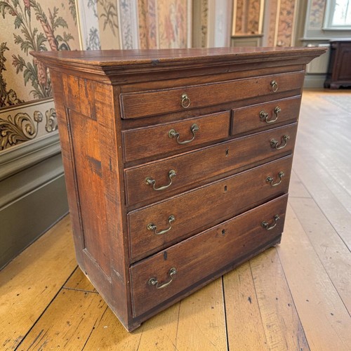 Antique georgian oak chest - antique,