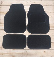 Universal Car or Van Floor Mats 4PC Set Non Slip Carpet Red ,Blue ,Black TRIM