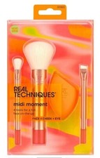 Real Techniques Midi Moment Face Cheek Eye Brush and Sponge Set