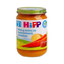2X HIPP Baby beef meal with organic grown potatoes and carrots  190gr