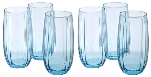 Coloured glasses tumbler - 6x,