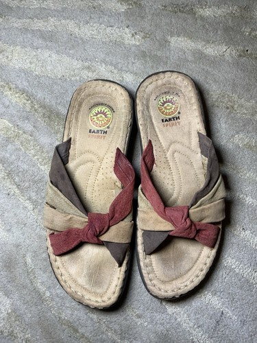 Earth spirit wedge sandals - earth,