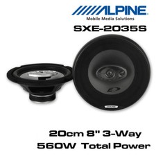 Alpine SXE-2035s - 20cm 8" 3-Way Car Coaxial Speakers 560W Total Power 
