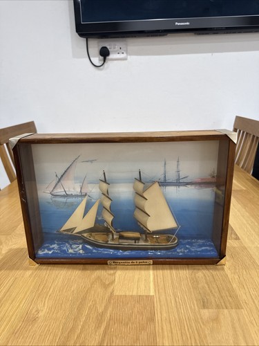 Model sailing ship display - sailing, in