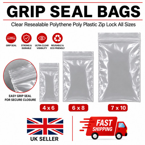 Grip seal bags clear - seal,