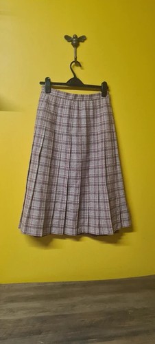 Vintage pink checked wool - vintage,