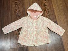 Baby Girls Floral Cream Rain