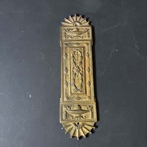 Brass finger plate - finger, push