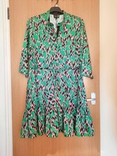 Fee G Green/Pink Satin Dress Size 16