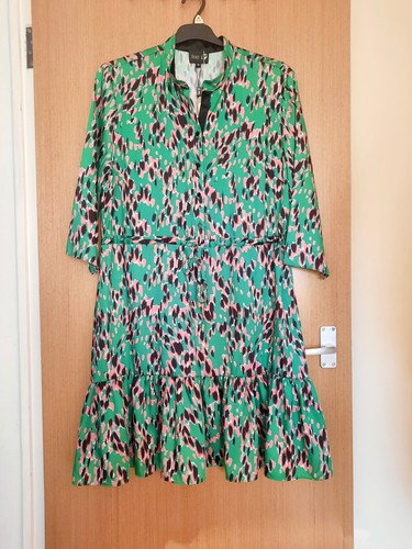 Fee green pink - satin, dress