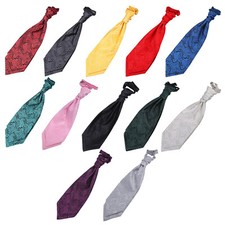 Mens Pre-Tied Ruche Cravat