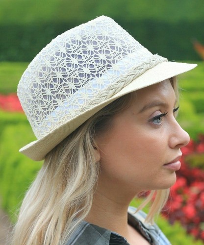 Ladies sun hat trilby panama - sun,
