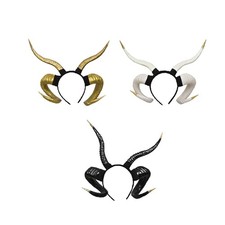 Devil Sheep Horn Headband