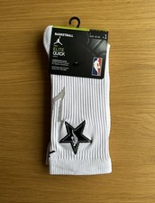 Air Jordan Elite Quick Crew Socks NBA All-Star Weekend LA 2018 White EU42-46