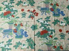 GP & J Baker Hankow Chintz Fabric Sample with Label - 1 metre Vintage  1978