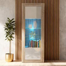 170cm Oak & White Gloss