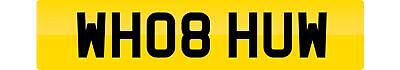 Private number plate wh08 huw - plate,