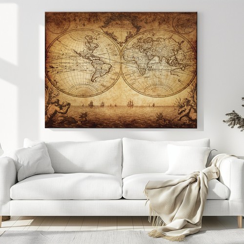 Vintage world map - vintage,