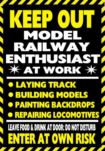 Keep out model railway - keep,