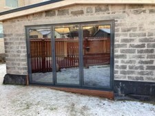New, Aluminium Bi fold Doors inc Glass 3 panels.
