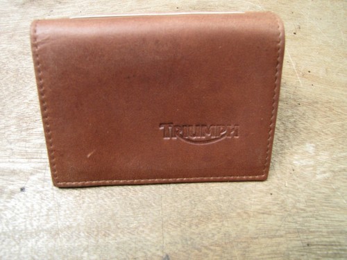 Triumph logo brown leather - triumph,