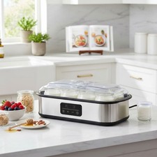 Electric Yoghurt Maker Convenient 8-Cup Yogurt Machine with Digital Display 25W