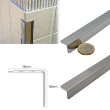 15x15 Stainless Steel Tile Trim  Angle Wall Protector Cladding Corner Trim  