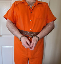 Prisoner Transport Belt For Handcuffs Inmate Jail Shackles Bondage BDSM UpTo 45"