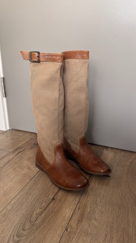 Frye leather canvas riding - frye,