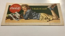 Vintage 1942 Coca-Cola Ink Blotter-FREE SHIPPING