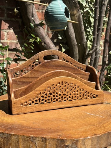 Vintage hand carved wooden - vintage,