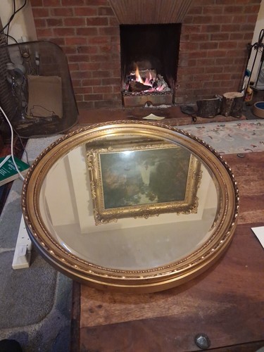 Large oval beveled - beveled, a