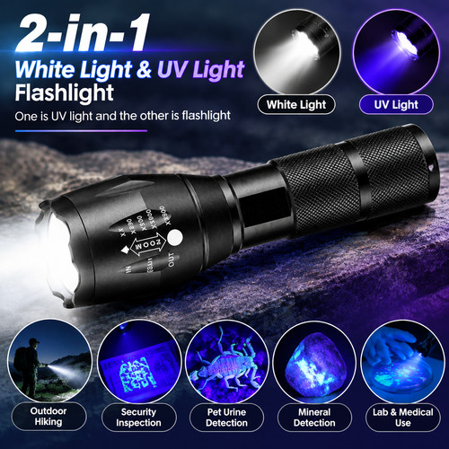 120000lm led torch ultra - uv,