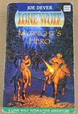 Joe Dever Lone Wolf #23 - Mydnight's Hero Red Fox 1st edition fantasy game book