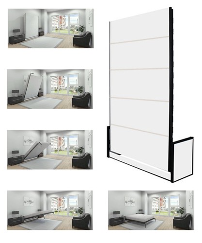 Studio small double - wall, bed