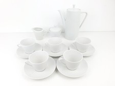 13 Piece Seltmann Weiden Bavaria Monika White Coffee Pot & Cups & Saucers