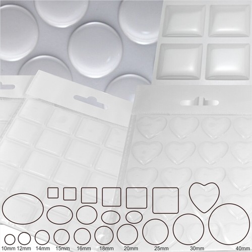 Clear epoxy resin dome gel - clear, 3d