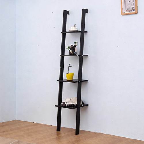 Ladder shelf bookcase rack - ladder,
