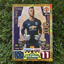 100 CLUB David de Gea Match Attax 2017-2018 Manchester United Hundred 17/18 #437